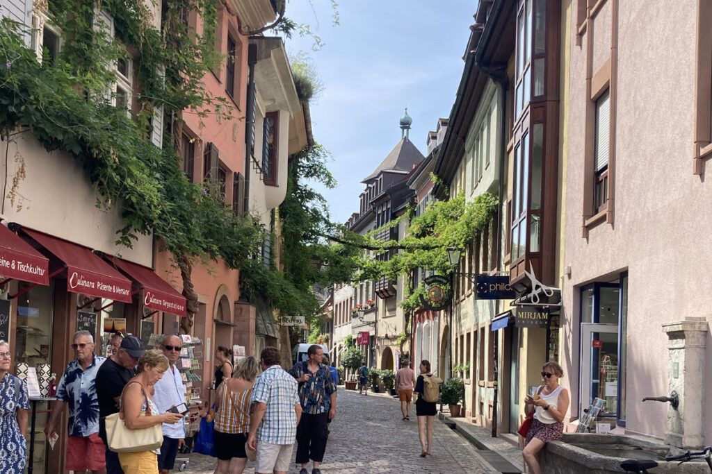 Pretty streets of Freiburg